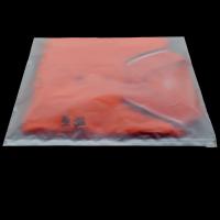 Biodegradable frosted semi-permeable garment packaging zipper bags with sealed sliders E